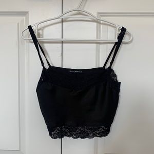 Silk camisole with lace trims from Brandy Melville